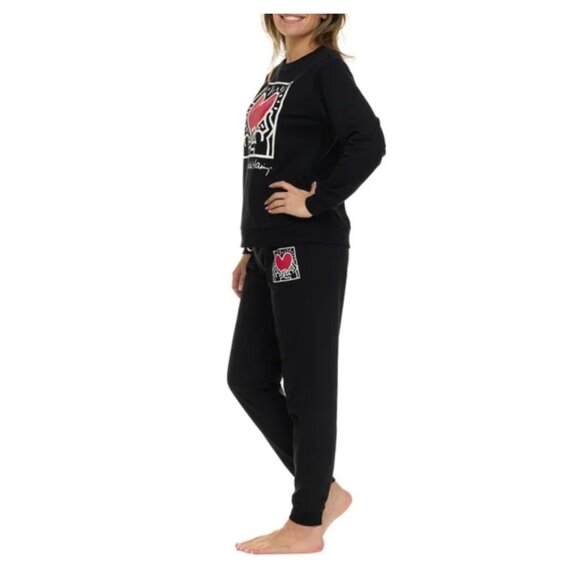 Keith Haring Womens Pajamas, Lounge Set, Crewneck NEW - Picture 2 of 6